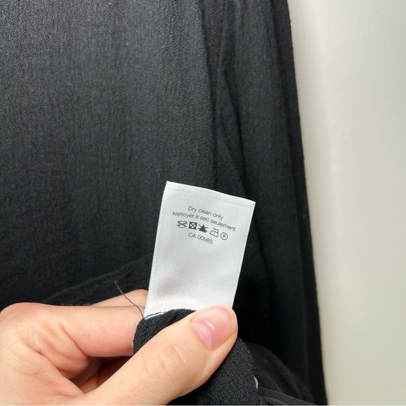 Veronica Beard Sierra Tie Front Dress Black Size 4 - Picture 9 of 12